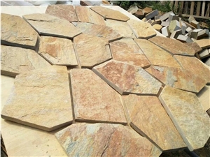 Chinese Natural Random Slate Stone Paving Tile