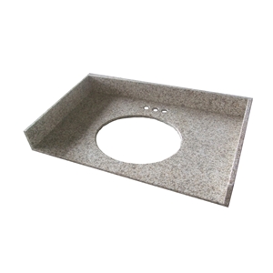 Chinese Yellow Granite Single Sink Vanity Tops