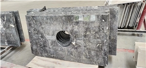 Commercial Romantic Grey Marble Bar Countertops