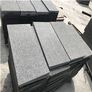 Exterior Floor Flamed Black Pearl Granite Paver