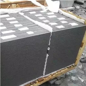 Flamed China Black Sandstone Walling Covering Tile