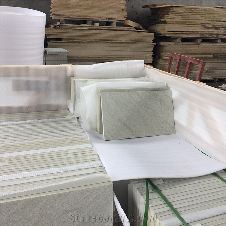 Flamed China Bobos White Sandstone Wall Cladding
