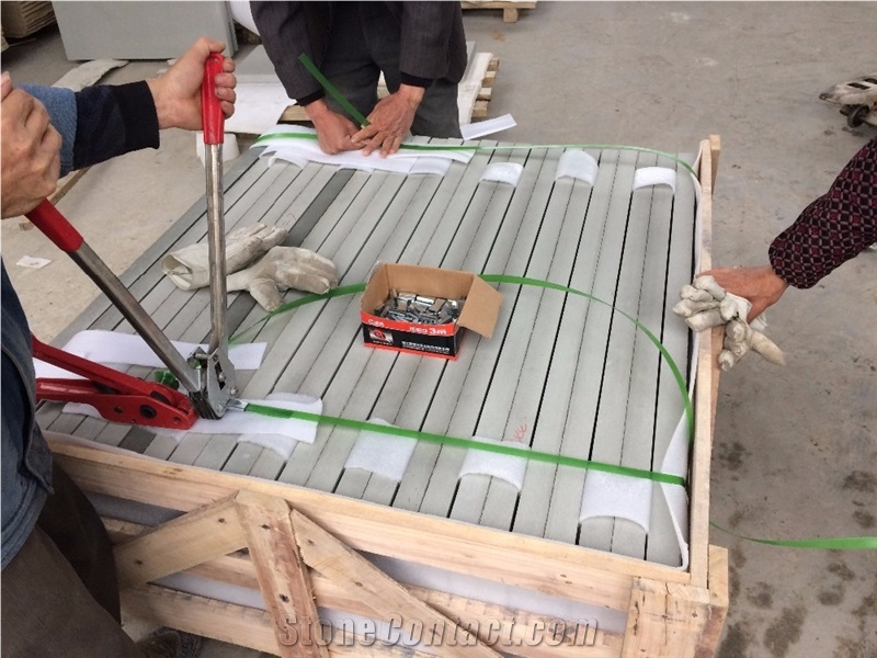 Flamed China Sichuan Grey Sandstone Paving Tiles