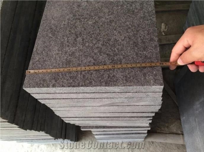 Flamed G684 Black Grantie Tiles Pool Coping Pavers