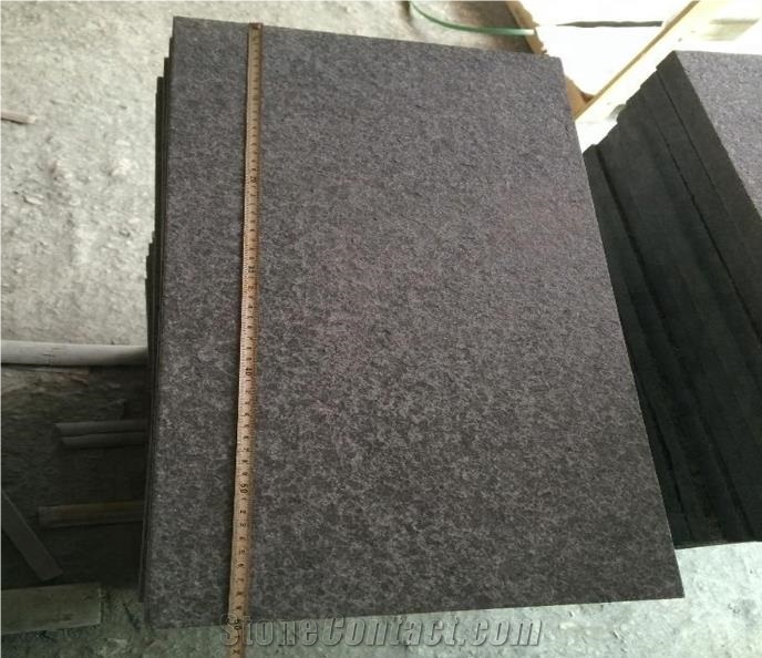 Flamed G684 Black Grantie Tiles Pool Coping Pavers