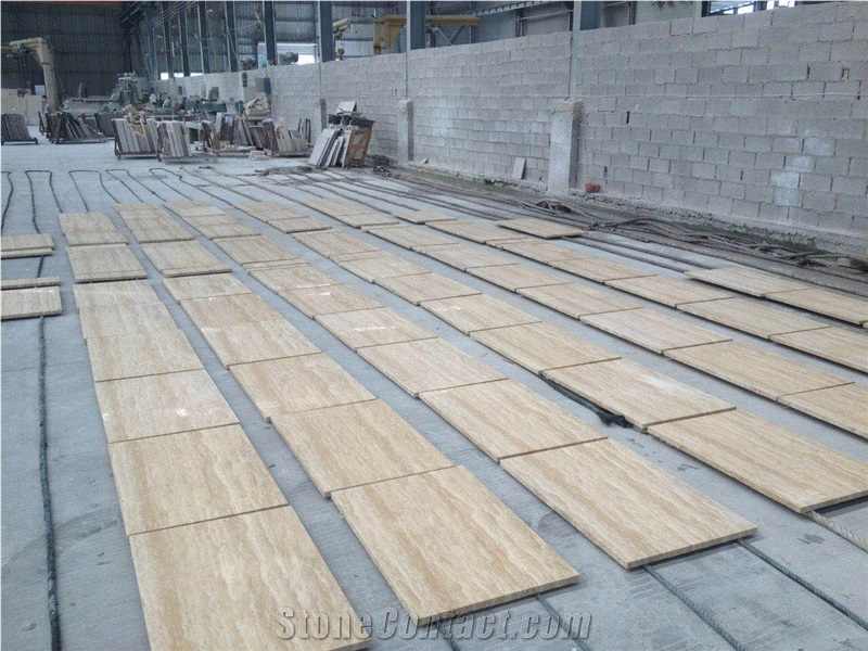 Honed Armenia Beige Travertine Wall Covering Tiles