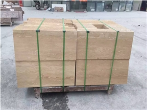 Honed Armenia Beige Travertine Wall Covering Tiles