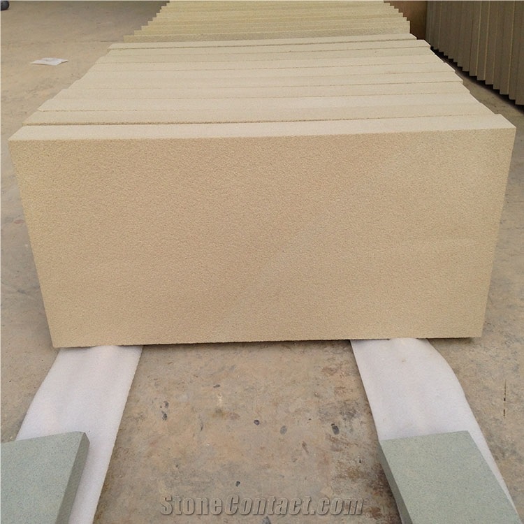 Honed China Beige Sandstone Wall Covering Tiles
