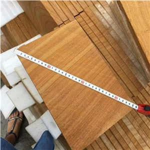 Honed China Yellow Sandstone Swimming Pool Tiles