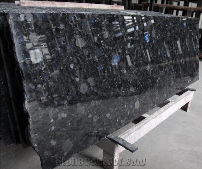 India Labrador Antique Blue Granite Polished Slabs