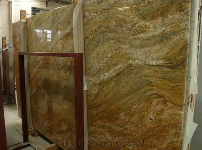 Indian Imperial Gold Granite Polished Slabs&Tiles