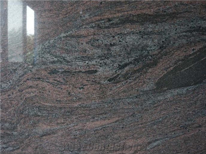 Indian Multicolor Purple Granite Polished Slabs