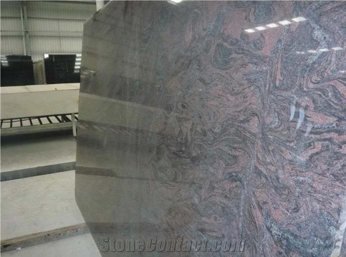 Indian Multicolor Purple Granite Polished Slabs