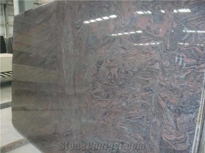 Indian Multicolor Purple Granite Polished Slabs