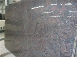 Indian Multicolor Purple Granite Polished Slabs