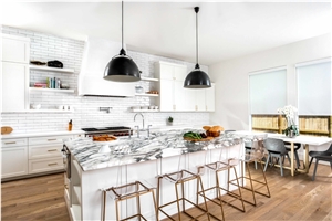 Italy Arabescato Corchia White Marble Countertop