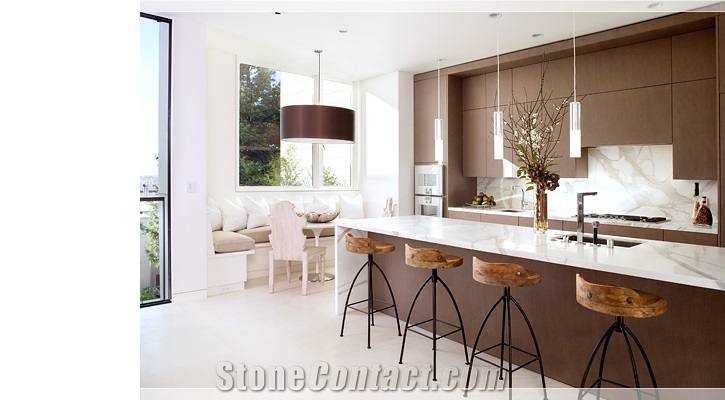 Italy Calacatta Gold Marble Polished Countertop