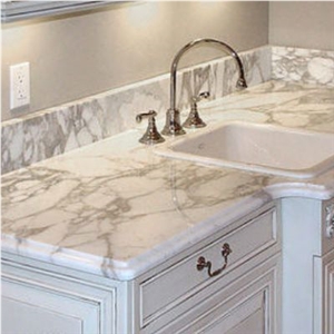 Italy Calacatta Oro Marble Polished Countertop
