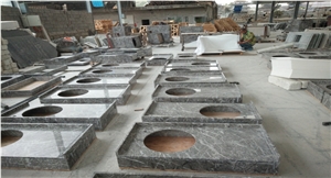 Italy Italian Grey Marble Polished Countertop