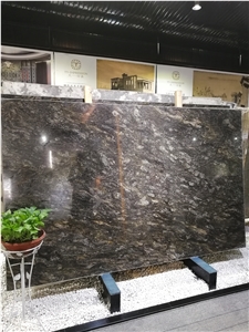 Luxury Black with Gold Granite Stone Slabs