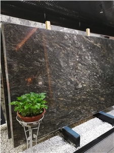 Luxury Black with Gold Granite Stone Slabs