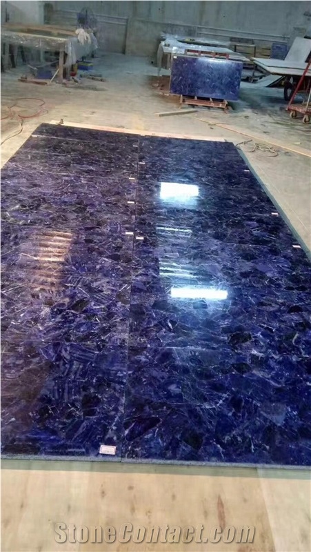 Luxury Blue Stone for Table, Feature Wall, Floor