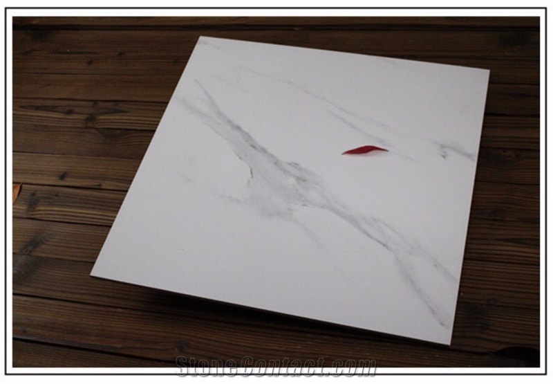 Matte and Polished Calacatta White Tiles