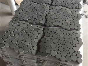Natural Gray Basalt Stone Bluestone Mosaic Tiles