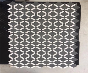 Natural Gray Basalt Stone Bluestone Mosaic Tiles