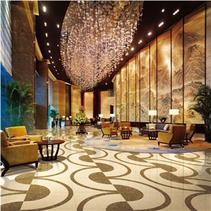 New Beige Engineer Stone/Artificial Stone Tiles for Flooring