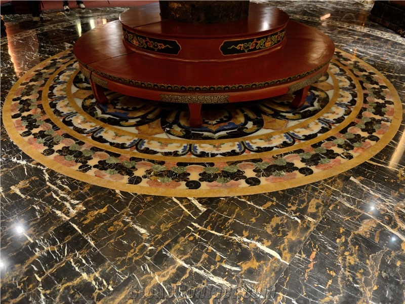 Pakistan Goldano Michaelangelo Marble Floor Tiles