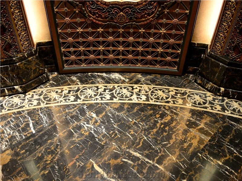 Pakistan Goldano Michaelangelo Marble Floor Tiles