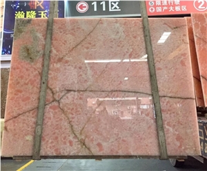 Polished Backlit Italy Onice Rosa Pink Onyx Slabs