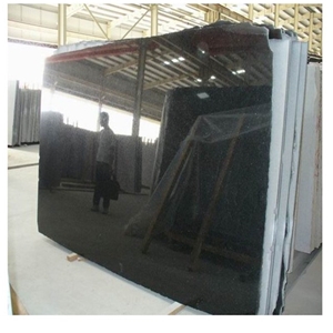 Polished Beiyue Black Granite Slabs for Countertop