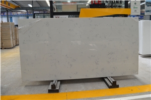 Polished Carrara White Quartz Kichen Bathroom Slab