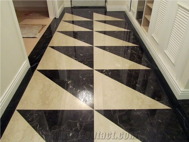 Polished China Dynasty Brown Emperador Marble Slab