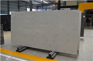 Polished China White Carrara Quartz Stone Slabs