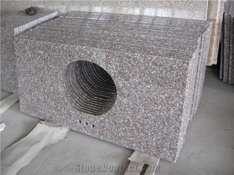 Polished G664 Bainbrook Brown Granite Vanity Top