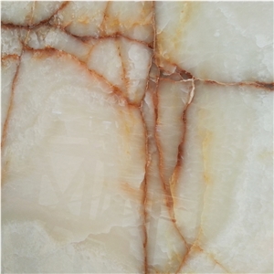 Polished Iran White Snow Onyx Stone Slabs