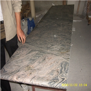 Polished Juparana Grey China Granite Countertop