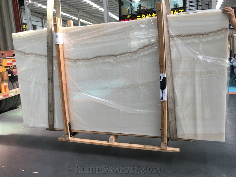 Polished Natural Turkey Akdag Onyx Slabs for Walls