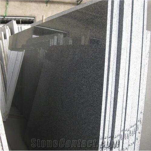 Polished Padang Dark Black Granite Slabs for Floor