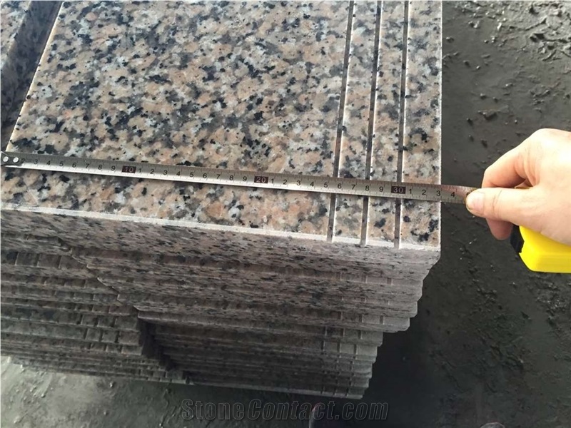 Polished Peach Flower Red Tiles for Stair Treads