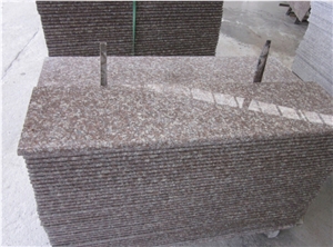 Polished Peach Red Granite for Stairs,Steps