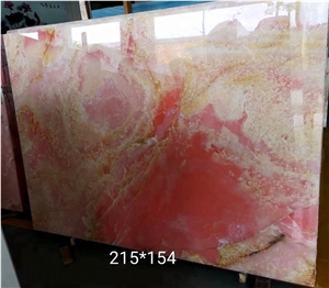 Polished Pink Crystal Semi-Precious Stone Slabs