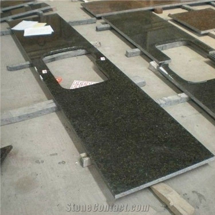 Polished Prefab Granite Kitchen Countertops