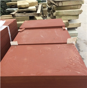 Polished Sichuan Red Sandstone Wall Covering Tiles