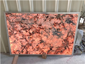 Semi Precious Stone Slabs Backlit Customized