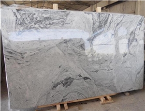 Tibet White Landscape Granite Polished Floor Tiles
