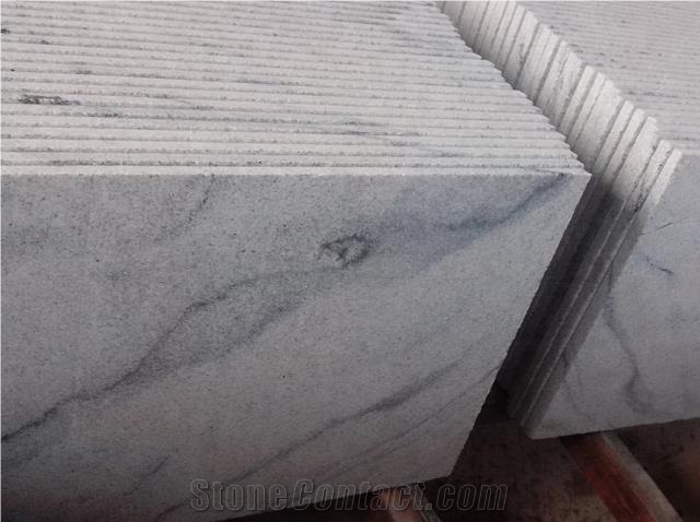 Tibet White Landscape Granite Polished Floor Tiles